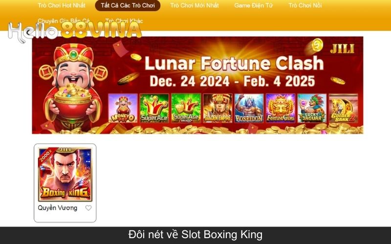 Khám phá sức hút Slot Boxing King với phần thưởng hấp dẫn 5 Đôi nét về Slot Boxing King
