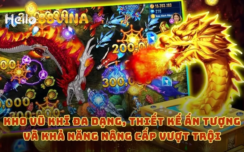 Kho vũ khí đa dạng, thiết kế ấn tượng và khả năng nâng cấp vượt trội