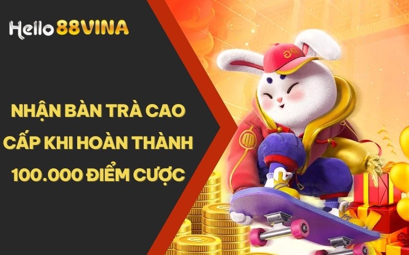 TRANG CHỦ 40 Nhận bàn trà cao cấp khi hoàn thành 100.000 điểm cược