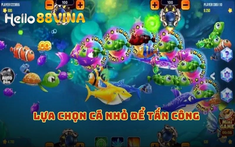 Bắn Cá All Star – Săn Cá Đổi Thưởng Nhanh Gọn HELLO88 7 Ưu tiên tấn công cá nhỏ để tích lũy điểm