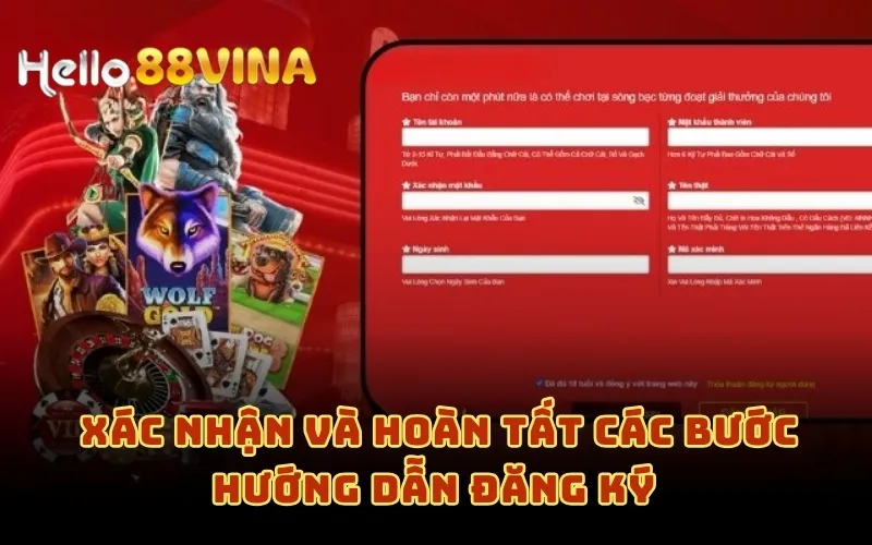 Hướng Dẫn Đăng Ký 6 Xác nhận và hoàn tất các bước hướng dẫn đăng ký